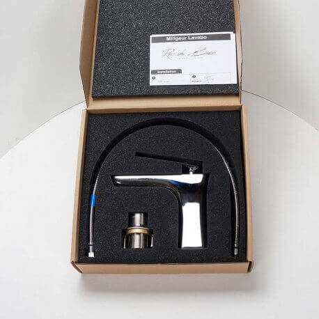 Rubinetto di miscelatore di lavabo di design cromato - Concep't