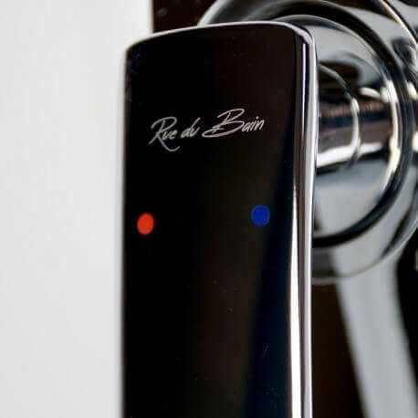 Robinet mitigeur lavabo surélevé chrome/blanc concep't| Rue du Bain