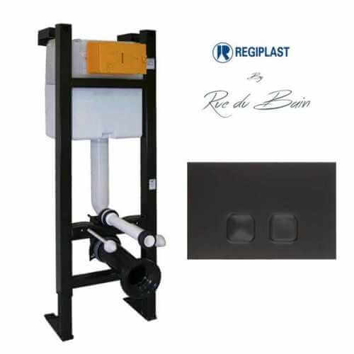 Soporte para edificios y placa negra