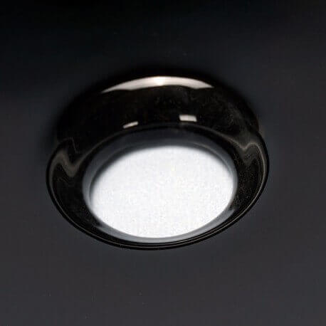 Bianco e nero ceramica rotondo-posting serbatoio Arc Royalty du Bain