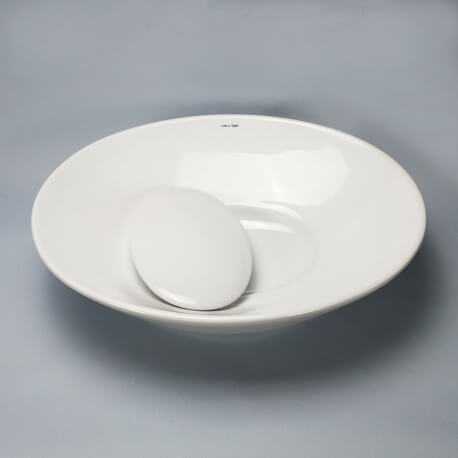 Oval pose tank with ceramic cover Dump