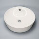 Vasque à poser ronde - céramique blanc brillant - 44 cm - Lodge | Rue du Bain