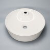 Rotondo Poser Vasque - Ceramica Bianco Shining - 44 cm - Lodge