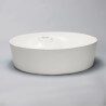 Vasque à Poser Ronde - Céramique Blanc Brillant - 44 cm - Lodge