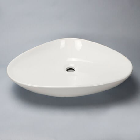  Asymmetrisches Aufsatzwaschbecken aus Keramik Young |Bather Straße