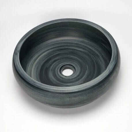 Glade Ceramic Galet Grey Plating Vasque