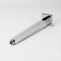 Bras quadrato soffitto doccia testa cromata