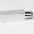Bras quadrato soffitto doccia testa cromata