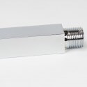 Bras quadrato soffitto doccia testa cromata