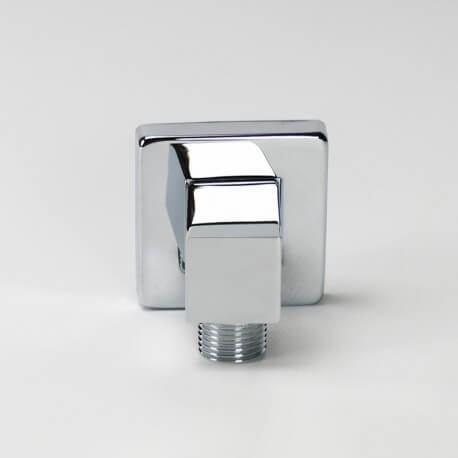 Porta acqua quadrata per tubi doccia cromati