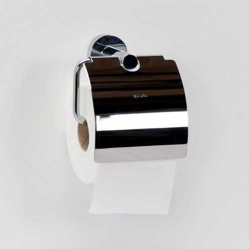 Distributore di carta con coperchio cromato