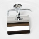 Dispensador de papel con tapa cromo