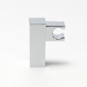 Soporte para duchas cuadradas cromadas