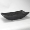 Rectangular laying pan black natural stone Plume