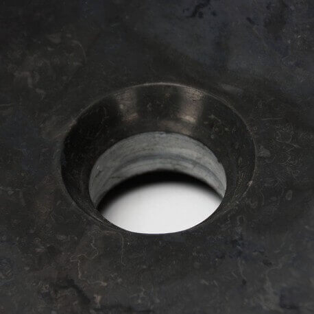 Placa rectangular de piedra natural negra Plume