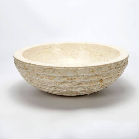 Laying pan bowl beige stone Strass