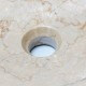 Vasque à poser ovale pierre naturelle beige Groove | Rue du Bain