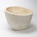 Telaio rotondo asimmetrico Vasc Natural Beige Stone Deco