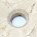 Vasque à poser ronde asymétrique pierre naturelle beige Deco | Rue du Bain