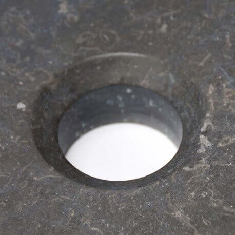  Vase redondo negro piedra natural Stylish Rue du Bain 