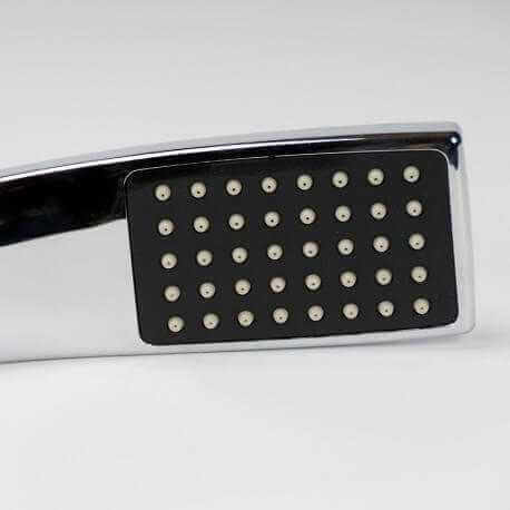 Hand shower Chromée/Black Carrée 1 jet