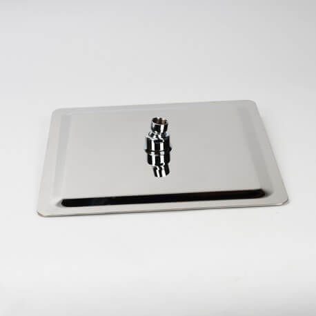 Pomme de douche carrée chromée | Rue du Bain