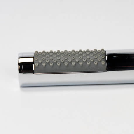 Micro Chrom/Schwarz 1-Strahl-Handbrause |Bather Straße 