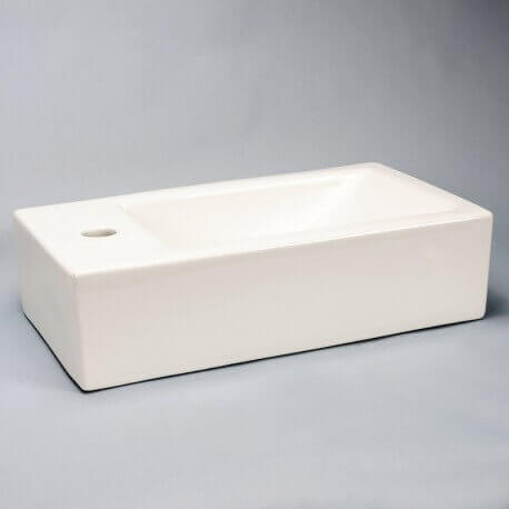Rectangular izquierdo Estudio de cerámica de lavado de manos