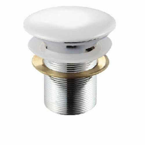 Stainless steel washbasin with white ceramic lid