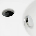 White Ceramic Round Hand Washing Machines Style