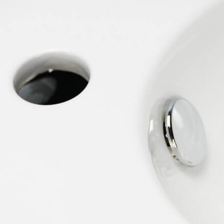 White Ceramic Round Hand Washing Machines Style