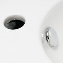 White Ceramic Round Hand Washing Machines Style