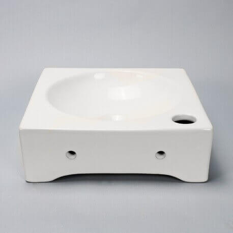 Pequeña lava cuadrada de cerámica como Rue du Bain