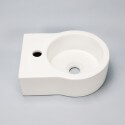 Bianco ceramica rotonda lavare la mano Luna