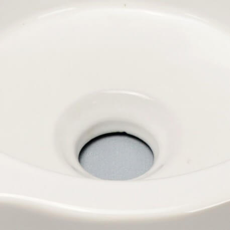 White ceramic round hand wash Moon