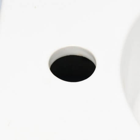 White ceramic round hand wash Moon