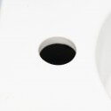 Bianco ceramica rotonda lavare la mano Luna