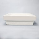 Temp|Lavabo semincasso quadrato in ceramica biancaVia del bagno