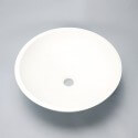 Tazón de vidrio Ø40 cm blanco compuesto Círculo de la matriz blanca