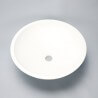 Poser bowl - Solid surface White Mat - 41 cm - Circle