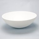 Tazón de vidrio Ø40 cm blanco compuesto Círculo de la matriz blanca