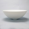 Tazón de vidrio Ø40 cm blanco compuesto Círculo de la matriz blanca