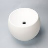 Tanque de Posing High Round - Superficie sólida Mat blanco - 40 cm - Naturaleza