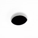 High Round Vasque White Mat solid surface Nature