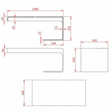  composite suspended plan on Rue du Bain