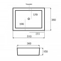 Rectangular ceramic flooring pan Line