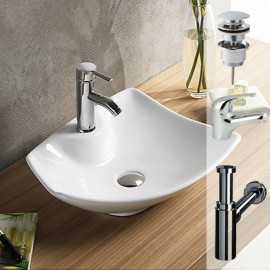 Verpackung Vasque Blatt + Nizza Wasserhahn