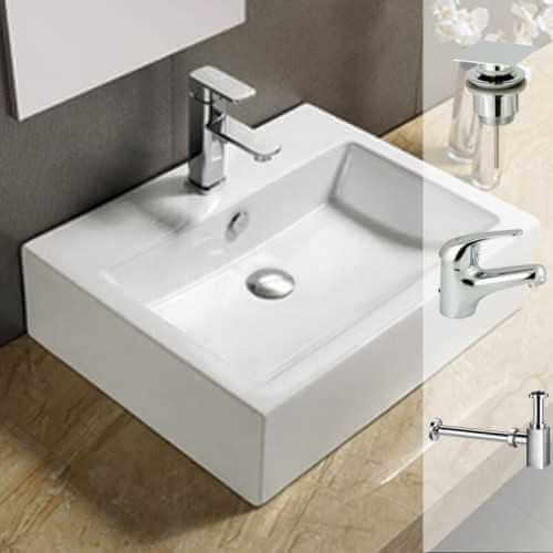 Vasque Square Pack + Nizza rubinetto