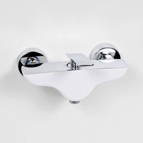 Faucet Shower Mitigeur Mural Chromé/Blanc - Concep't
