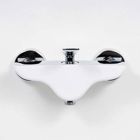 Faucet Shower Mitigeur Mural Chromé/Blanc - Concep't